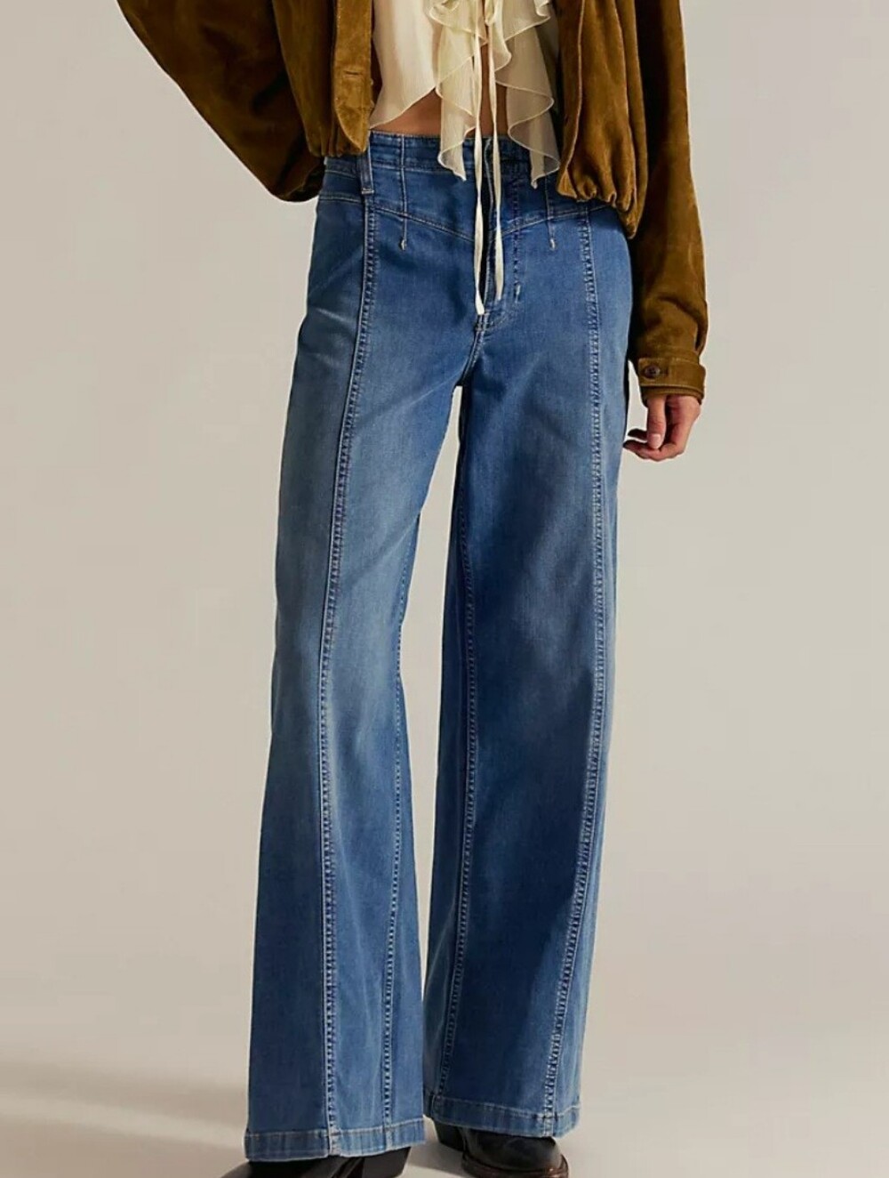 Free People We The Free Libre Wide-Leg Jeans Goodie Goodie 30 Short